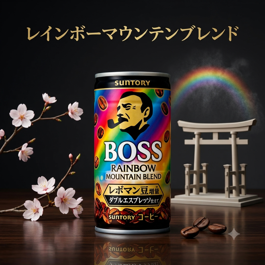 BOSS Rainbow Mountain Blend – Japanse blikkoffie (179 ml)
